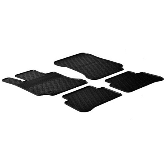 LAMPA - ΠΑΤΑΚΙΑ ΑΥΤΟΚΙΝΗΤΟΥ ΑΠΟ ΛΑΣΤΙΧΟ ΓΙΑ MERCEDES E CLASS SW 4D 03/2009-2016 ΣΕ ΜΑΥΡΟ ΧΡΩΜΑ ME ΚΟΥΜΠΩΜΑΤΑ - 4 ΤΕΜ.