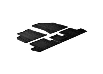 ΜΑΡΚΕ ΠΑΤΑΚΙΑ ΣΕ ΣΚΑΦΗ ΛΑΣΤΙΧΟ ΓΙΑ PEUGEOT 3008 05/2009-09/2016 / PEUGEOT 5008 11/2009-12/2016 SUMISURA ΣΕ ΜΑΥΡΟ ΧΡΩΜΑ ME ΚΟΥΜΠΩΜΑΤΑ LAMPA - 4 ΤΕΜ.