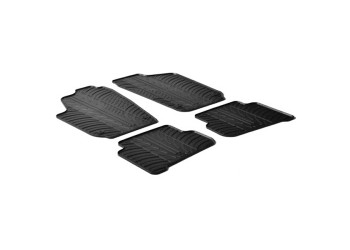 ΜΑΡΚΕ ΠΑΤΑΚΙΑ ΣΕ ΣΚΑΦΗ ΛΑΣΤΙΧΟ ΓΙΑ VOLKSWAGEN POLO 07/2009-2017 SUMISURA ΣΕ ΜΑΥΡΟ ΧΡΩΜΑ ME ΚΟΥΜΠΩΜΑΤΑ LAMPA - 4 ΤΕΜ.