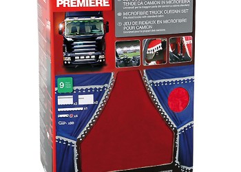 ΣΕΤ ΚΟΥΡΤΙΝΑΚΙΑ-ΣΚΙΑΣΤΡΑ ΦΟΡΤΗΓΟΥ PREMIE ΚΟΚΚΙΝΟ