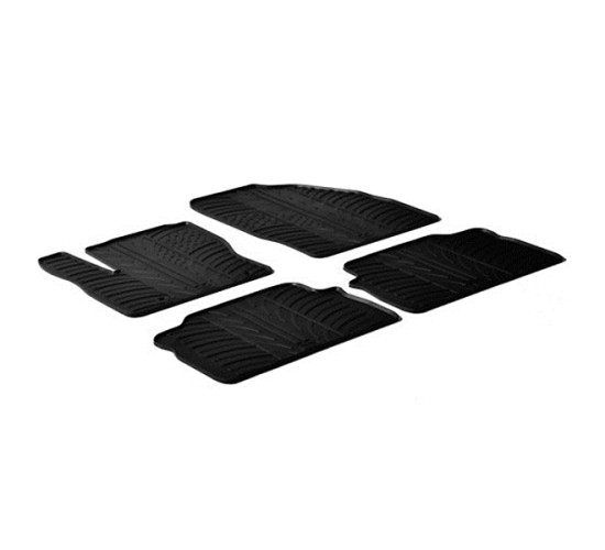 ΜΑΡΚΕ ΠΑΤΑΚΙΑ ΣΕ ΣΚΑΦΗ ΛΑΣΤΙΧΟ ΓΙΑ FORD C-MAX 10/2003-10/2010 / FORD KUGA 06/2008-02/2013 SUMISURA ΣΕ ΜΑΥΡΟ ΧΡΩΜΑ ME ΚΟΥΜΠΩΜΑΤΑ LAMPA - 4 ΤΕΜ.