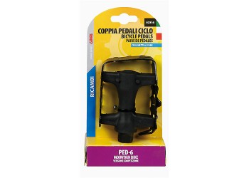 ΠΕΤΑΛΙΑ ΠΟΔΗΛΑΤΟΥ ΑΠΟ ΣΙΔΗΡΟ/ΡΗΤΙΝΗ ΜΕ ΑΝΑΚΛΑΣΤΗΡΕΣ ΜΑΥΡΟ ΧΡΩΜΑ MTB BIKE PED-6 2ΤΕΜ.