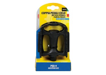 ΠΕΤΑΛΙΑ ΠΟΔΗΛΑΤΟΥ ΑΠΟ ΡΗΤΙΝΗ ΜΕ ΑΝΑΚΛΑΣΤΗΡΕΣ ΜΑΥΡΟ ΧΡΩΜΑ MTB-ATB BIKE PED-9 2ΤΕΜ.
