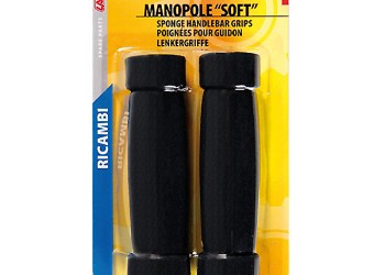 ΧΕΙΡΟΛΑΒΕΣ ΠΟΔΗΛΑΤΟΥ 125+125mm 22mm ΜΑΥΡΑ SOFT MAN-1 2ΤΕΜ