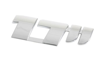 ΑΥΤΟΚΟΛΛΗΤΟ ΤΡΙΣΔΙΑΣΤΑΤΟ ΣΗΜΑ ΧΡΩΜΙΟΥ 17 ΙΝΤΣΕΣ ΤΡΟΧΩΝ ΑΔΙΑΒΡΟΧΟ LAMPA