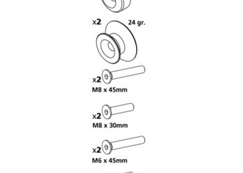 ΒΙΔΕΣ ΣΤΗΡΙΞΗΣ ΠΕΤΑΛΟΥ 6/8mm ΓΚΡΙ