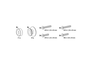 ΒΙΔΕΣ ΣΤΗΡΙΞΗΣ ΠΕΤΑΛΟΥ 10mm ΜΑΥΡΕΣ