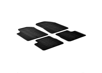 ΜΑΡΚΕ ΠΑΤΑΚΙΑ ΣΕ ΣΚΑΦΗ ΛΑΣΤΙΧΟ ΓΙΑ ALFA ROMEO GIULIETTA 04/2010-2021 SUMISURA ΣΕ ΜΑΥΡΟ ΧΡΩΜΑ ME ΚΟΥΜΠΩΜΑΤΑ LAMPA - 4 ΤΕΜ.