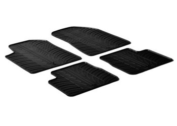 ΜΑΡΚΕ ΠΑΤΑΚΙΑ ΣΕ ΣΚΑΦΗ ΛΑΣΤΙΧΟ ΓΙΑ ALFA ROMEO GIULIETTA 04/2010-2021 SUMISURA ΣΕ ΜΑΥΡΟ ΧΡΩΜΑ ME ΚΟΥΜΠΩΜΑΤΑ LAMPA - 4 ΤΕΜ.