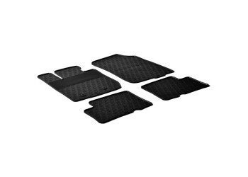 ΜΑΡΚΕ ΠΑΤΑΚΙΑ ΣΕ ΣΚΑΦΗ ΛΑΣΤΙΧΟ ΓΙΑ DACIA DUSTER 4x4 05/2010-01/2018 SUMISURA ΣΕ ΜΑΥΡΟ ΧΡΩΜΑ ME ΚΟΥΜΠΩΜΑΤΑ LAMPA - 4 ΤΕΜ.