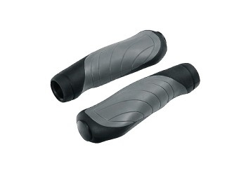 ΧΕΙΡΟΛΑΒΕΣ ΠΟΔΗΛΑΤΟΥ 135+135mm 22mm (TPE ΥΛΙΚΟ)  ΜΑΥΡΑ/ΓΚΡΙ SOFT 2ΤΕΜ