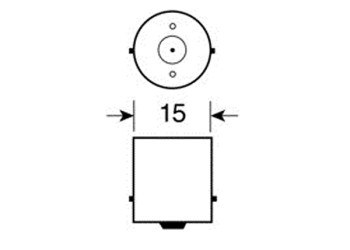 ΛΑΜΠΑΚΙ P21W 12V BA15s HYPER-LED 81