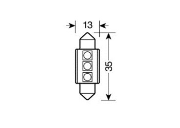 ΛΑΜΠΑΚΙ ΠΛΑΦΟΝΙΕΡΑΣ 13x35mm HYPER-LED 9