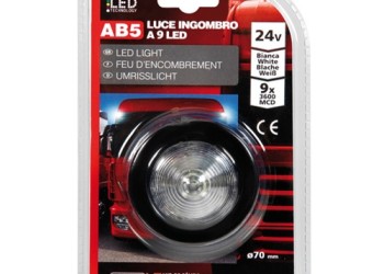 ΣΤΡΟΓΓΥΛΟ ΦΩΣ ΦΟΡΤΗΓΟΥ 9LED ΛΕΥΚΟ 24V