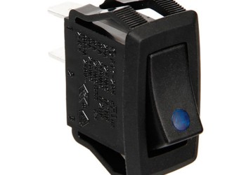 ΔΙΑΚΟΠΤΗΣ ROCKER 12/24V (LED 10A - ΜΠΛΕ)