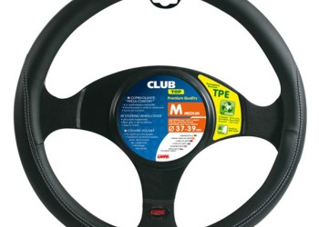 Lampa Κάλυμμα Τιμονιού Αυτοκινήτου Club Premium 37-39εκ.  Άοσμο Μαλακό  Ultra-soft Skeentex Μαύρο 1-τεμ. (L3306.6)