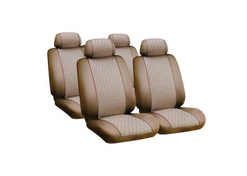 ΚΑΛΥΜΜΑΤΑ GLAMUR SET POLYESTER ΜΠΕΖ