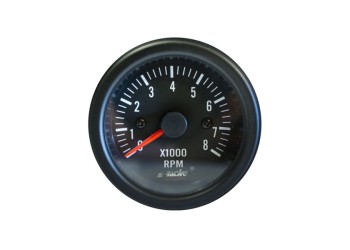 ΣΤΡΟΦΟΜΕΤΡΟ 0-8.000rpm 52mm ΜΑΥΡΟ
