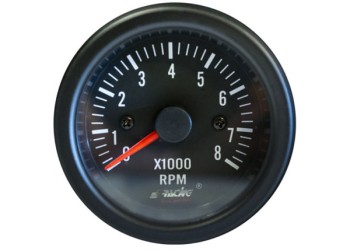 ΣΤΡΟΦΟΜΕΤΡΟ 0-8.000rpm 52mm ΜΑΥΡΟ