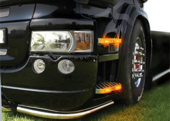 ΦΩΣ ΦΟΡΤΗΓΟΥ 16x65mm 4LED 24V ΠΟΡΤΟΚΑΛΙ