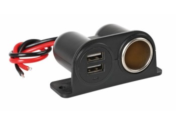 ΠΡΙΖΑ ΑΝΑΠΤΗΡΑ 15A ΜΕ ΔΙΠΛΟ USB ΦΟΡΤΙΣΗΣ ΒΑΣΗ ΚΑΙ ΕΝΔΕΙΞΗ LED 12/24V