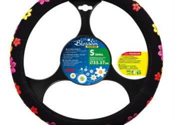 Lampa Κάλυμμα Τιμονιού Αυτοκινήτου Blossom Άοσμο 35-37εκ. Άοσμο Βελούδινο με PU λουλούδια Πολύχρωμο - 1 τεμ. (L3312.5)