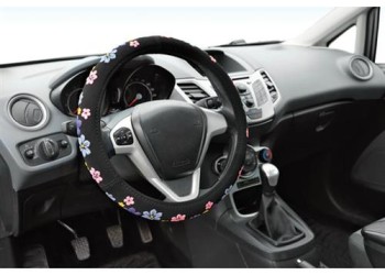 Lampa Κάλυμμα Τιμονιού Αυτοκινήτου Blossom Άοσμο 35-37εκ. Άοσμο Βελούδινο με PU λουλούδια Πολύχρωμο - 1 τεμ. (L3312.5)