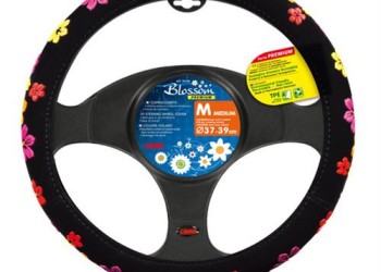 Lampa Κάλυμμα Τιμονιού Αυτοκινήτου Blossom Άοσμο 37-39εκ. Άοσμο Βελούδινο με PU λουλούδια Πολύχρωμο - 1 τεμ. (L3312.6)