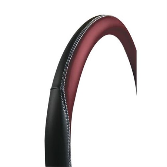 Lampa Κάλυμμα Τιμονιού Αυτοκινήτου Club Premium 37-39εκ.  Άοσμο Μαλακό  Ultra-soft Skeentex Κόκκινο Μαύρο 1-τεμ. (L3311.8)