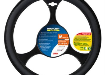 Lampa Κάλυμμα Τιμονιού Αυτοκινήτου DUO GRIP 37-39εκ. Άοσμο πλεχτή αντιιδρωτική επένδυση Μαύρο 1-τεμ. (L3314.1)
