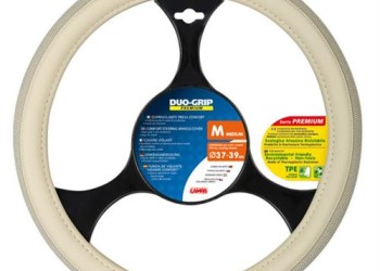 Lampa Κάλυμμα Τιμονιού Αυτοκινήτου Duo-Grip 37-39εκ. Άοσμο πλεχτή αντιιδρωτική επένδυση Μπεζ 1-τεμ. (L3313.9)
