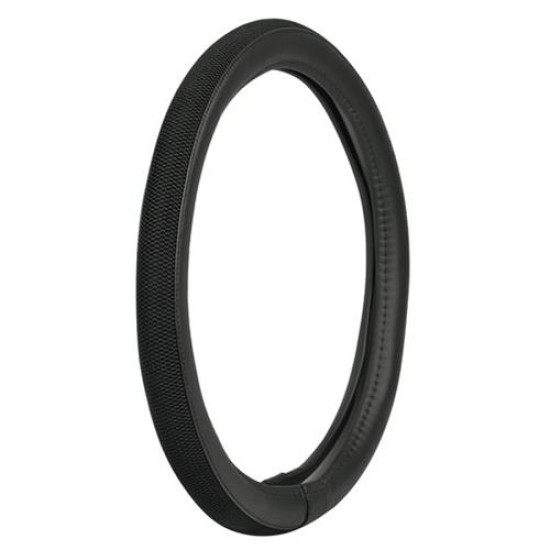 Lampa Κάλυμμα Τιμονιού Αυτοκινήτου Duo-Grip 35-37εκ. Άοσμο πλεχτή αντιιδρωτική επένδυση Μαύρο 1-τεμ. (L3314.0)
