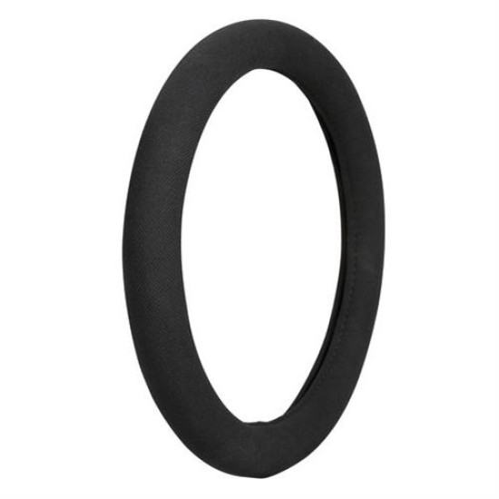 Lampa Κάλυμμα Τιμονιού Αυτοκινήτου Formula Maxi 38-39,5εκ. Άοσμο Ευρείας κάλυψης Μαύρο με Μαύρη Ραφή 1-τεμ. (L3314.3)