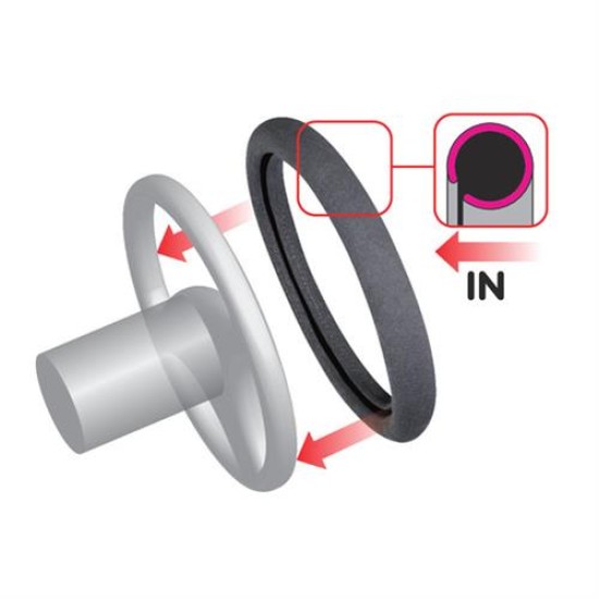 Lampa Κάλυμμα Τιμονιού Αυτοκινήτου Ecopelle Premium 36.5-38εκ. Άοσμο Λείο Skeentex Μαύρο 1-τεμ. (L3314.5)