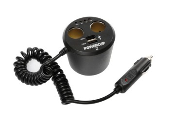ΑΝΤΑΠΤΟΡΑΣ ΑΝΑΠΤΗΡΑ POWERCUP 2 12V + 2USB + TESTER ΜΠΑΤΑΡΙΑΣ