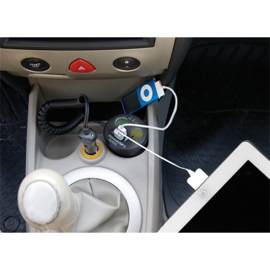 ΑΝΤΑΠΤΟΡΑΣ ΑΝΑΠΤΗΡΑ POWERCUP 2 12V + 2USB + TESTER ΜΠΑΤΑΡΙΑΣ