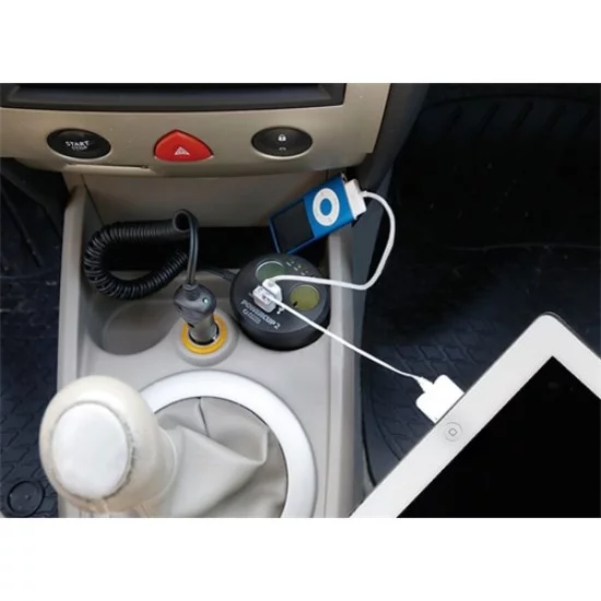 ΑΝΤΑΠΤΟΡΑΣ ΑΝΑΠΤΗΡΑ POWERCUP 2 12V + 2USB + TESTER ΜΠΑΤΑΡΙΑΣ