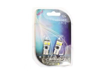 ΛΑΜΠΑ W5W 4xSMD 5050 CANBUS 12V ΛΕΥΚΗ 2ΤΕΜ