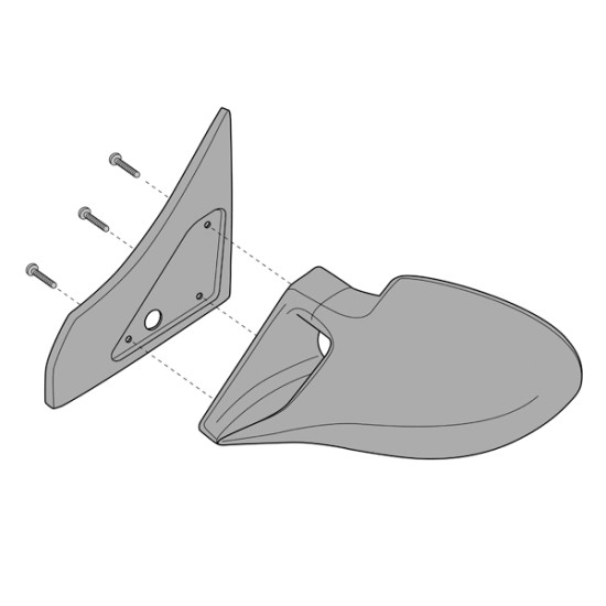 ΒΑΣΗ ΚΑΘΡΕΠΤΗ ΓΙΑ HONDA CIVIC 5D 11/95-2/01