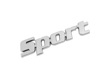 ΑΥΤΟΚΟΛΛΗΤΟ ΤΡΙΣΔΙΑΣΤΑΤΟ ΣΗΜΑ ΧΡΩΜΙΟΥ SPORT ΑΔΙΑΒΡΟΧΟ LAMPA