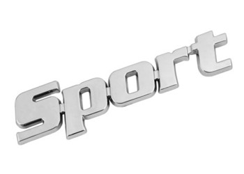 ΑΥΤΟΚΟΛΛΗΤΟ ΤΡΙΣΔΙΑΣΤΑΤΟ ΣΗΜΑ ΧΡΩΜΙΟΥ SPORT ΑΔΙΑΒΡΟΧΟ LAMPA