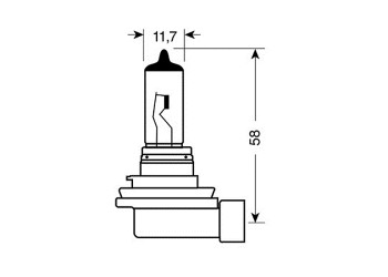 H11 BLUE-XENON 12V/55W 4.500K