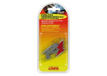 ΑΥΤΟΚΟΛΛΗΤΟ ΤΡΙΣΔΙΑΣΤΑΤΟ ΣΗΜΑ ΧΡΩΜΙΟΥ RACING ONE ΑΔΙΑΒΡΟΧΟ LAMPA