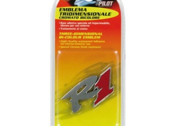 ΑΥΤΟΚΟΛΛΗΤΟ ΤΡΙΣΔΙΑΣΤΑΤΟ ΣΗΜΑ ΧΡΩΜΙΟΥ RACING ONE ΑΔΙΑΒΡΟΧΟ LAMPA