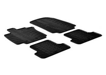 ΜΑΡΚΕ ΠΑΤΑΚΙΑ ΣΕ ΣΚΑΦΗ ΛΑΣΤΙΧΟ ΓΙΑ RENAULT CLIO III 10/2005-2012 SUMISURA ΣΕ ΜΑΥΡΟ ΧΡΩΜΑ ME ΚΟΥΜΠΩΜΑΤΑ LAMPA - 4 ΤΕΜ.