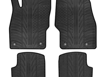 ΜΑΡΚΕ ΠΑΤΑΚΙΑ ΣΕ ΣΚΑΦΗ ΛΑΣΤΙΧΟ ΓΙΑ RENAULT CLIO III 10/2005-2012 SUMISURA ΣΕ ΜΑΥΡΟ ΧΡΩΜΑ ME ΚΟΥΜΠΩΜΑΤΑ LAMPA - 4 ΤΕΜ.