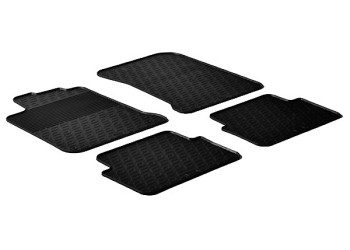 ΜΑΡΚΕ ΠΑΤΑΚΙΑ ΣΕ ΣΚΑΦΗ ΛΑΣΤΙΧΟ ΓΙΑ RENAULT LAGUNA III 06/2007-2016 SUMISURA ΣΕ ΜΑΥΡΟ ΧΡΩΜΑ ME ΚΟΥΜΠΩΜΑΤΑ LAMPA - 4 ΤΕΜ.