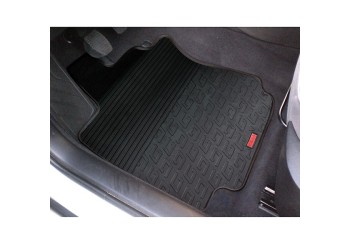 ΜΑΡΚΕ ΠΑΤΑΚΙΑ ΣΕ ΣΚΑΦΗ ΛΑΣΤΙΧΟ ΓΙΑ RENAULT LAGUNA III 06/2007-2016 SUMISURA ΣΕ ΜΑΥΡΟ ΧΡΩΜΑ ME ΚΟΥΜΠΩΜΑΤΑ LAMPA - 4 ΤΕΜ.