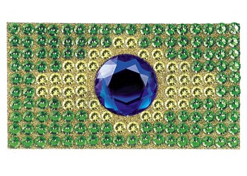 ΑΥΤΟΚΟΛΛΗΤΗ ΣΗΜΑΙΑ ΜΕ STRASS ΒΡΑΖΙΛΙΑ