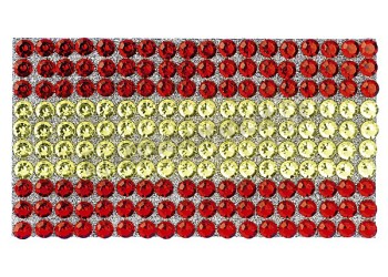 ΑΥΤΟΚΟΛΛΗΤΗ ΣΗΜΑΙΑ ΜΕ STRASS ΙΣΠΑΝΙΑ